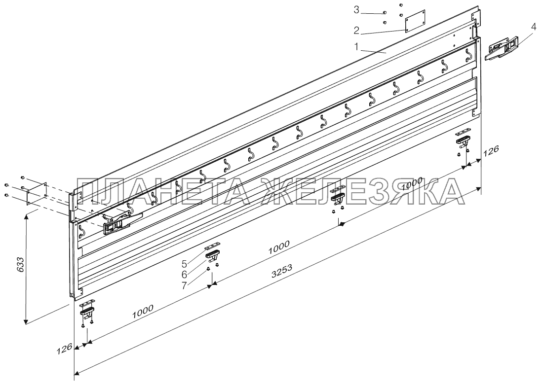 Борт 97461-5400660 Тонар-97461