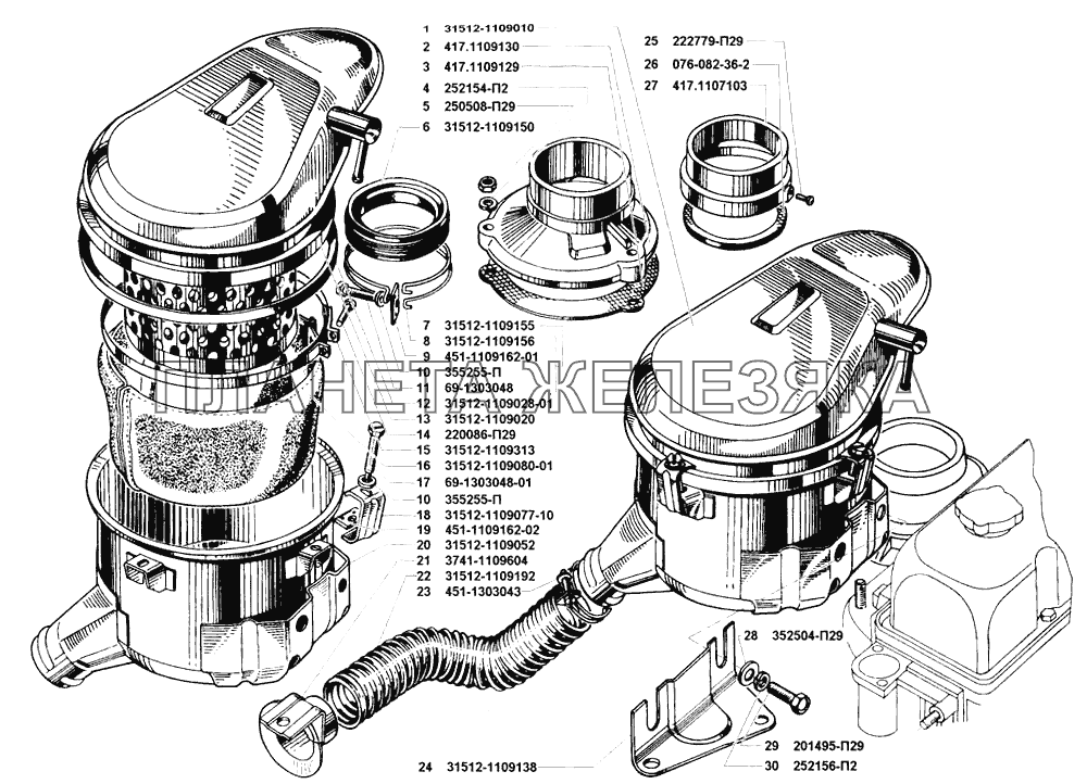 Фильтр воздушный УАЗ-31512