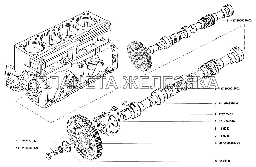 Вал распределительный УАЗ-31519