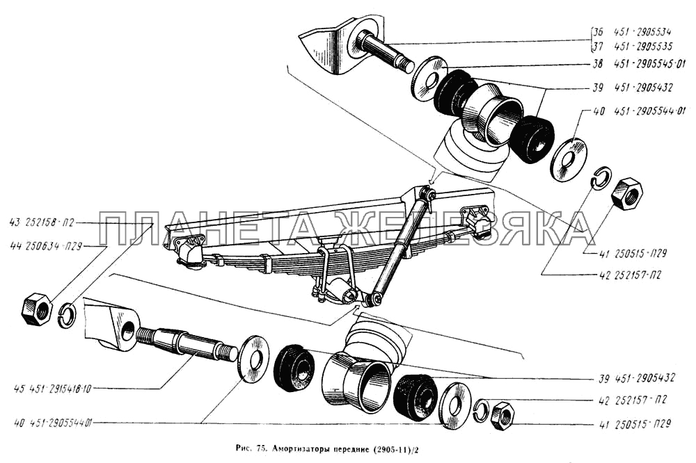 Амортизаторы передние УАЗ-3741
