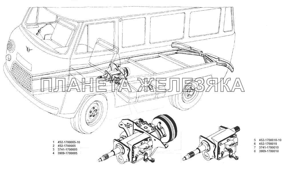 Коробка передач в сборе УАЗ 3741 (каталог 2002 г.)