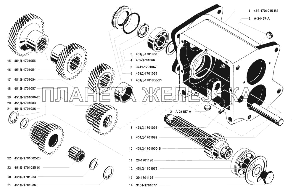 Коробка передач УАЗ 3741 (каталог 2002 г.)