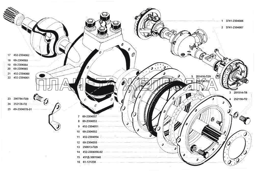 Кулаки поворотные УАЗ 3741 (каталог 2002 г.)
