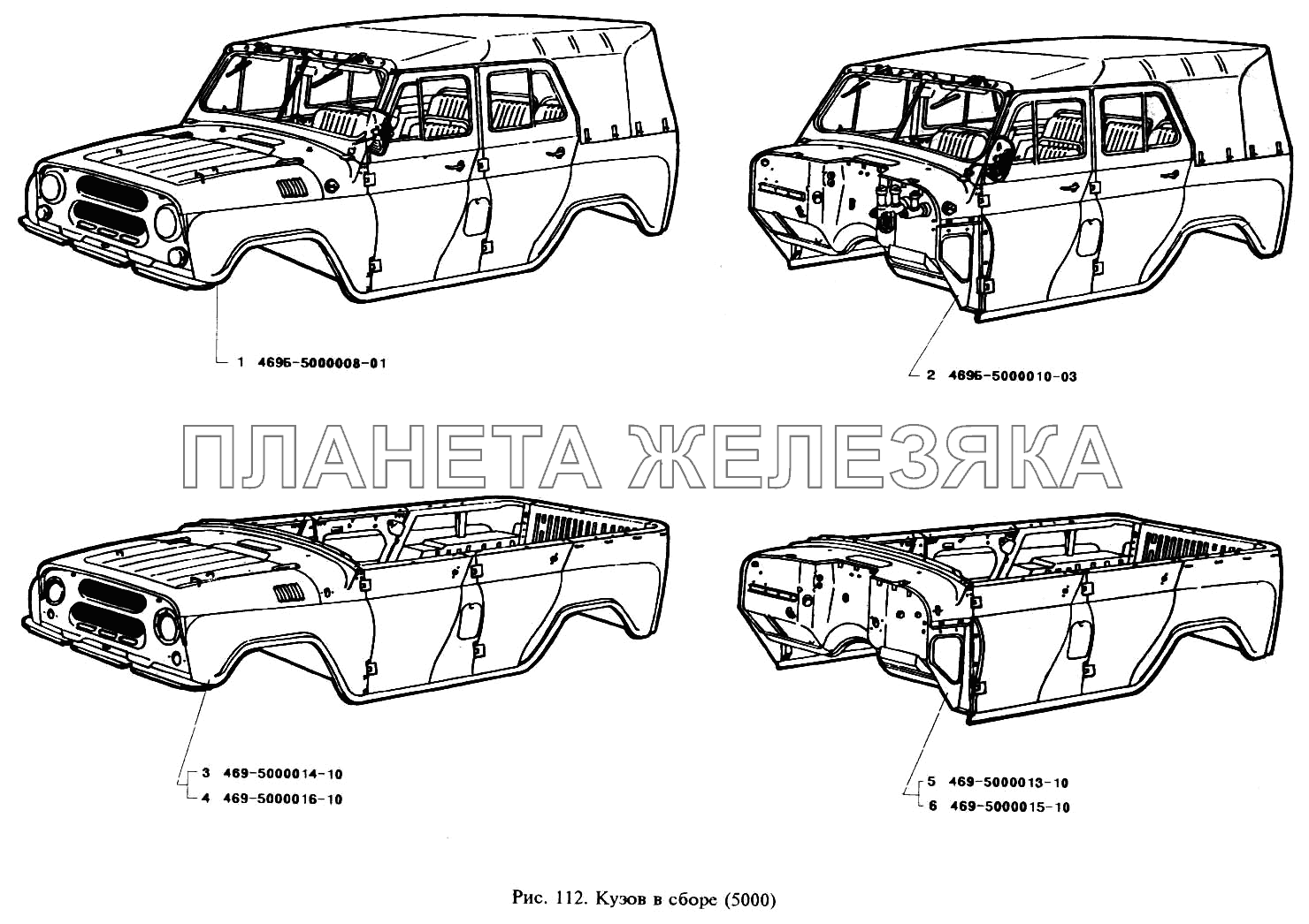 Кузов в сборе УАЗ-3151