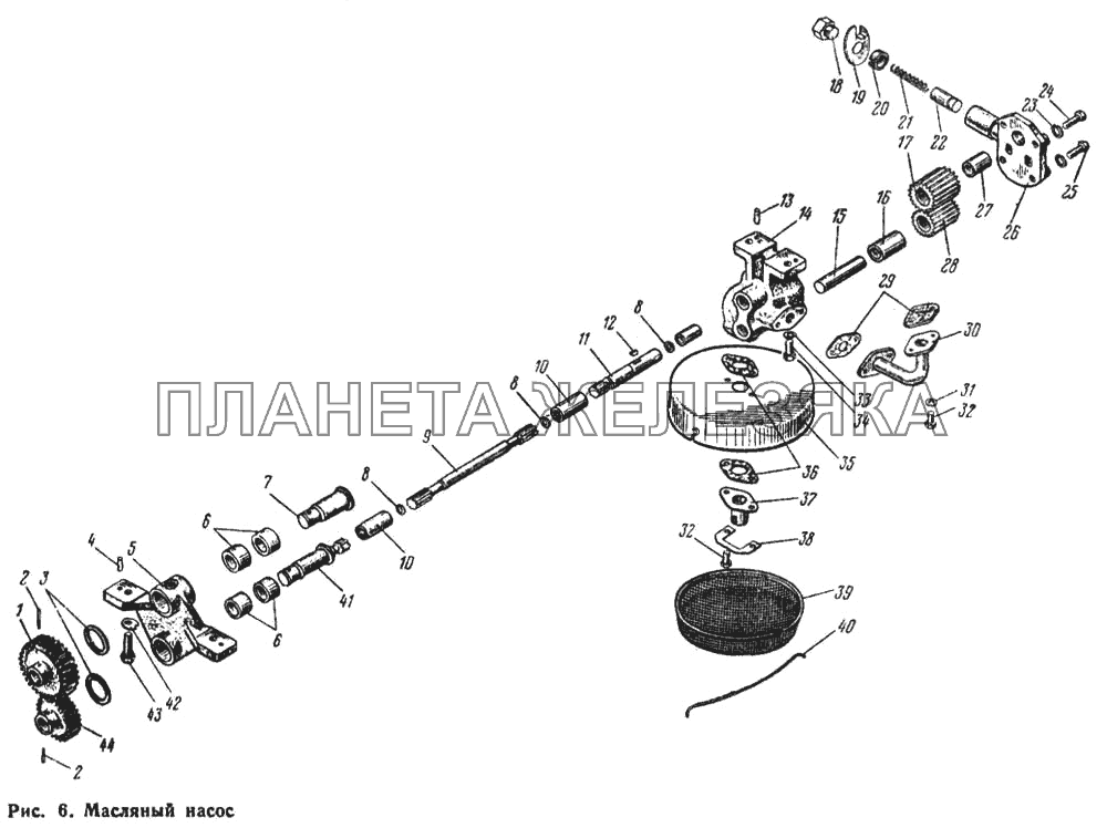 Масляный насос ЮМЗ-6Л