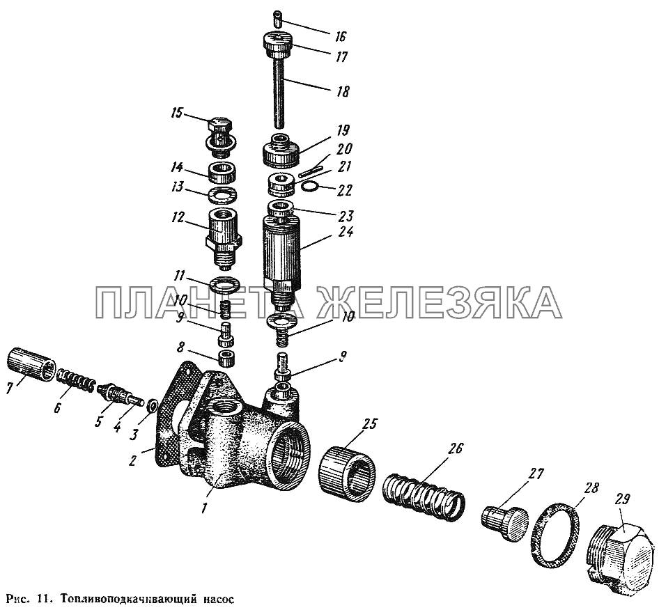 Топливоподкачивающий насос ЮМЗ-6Л