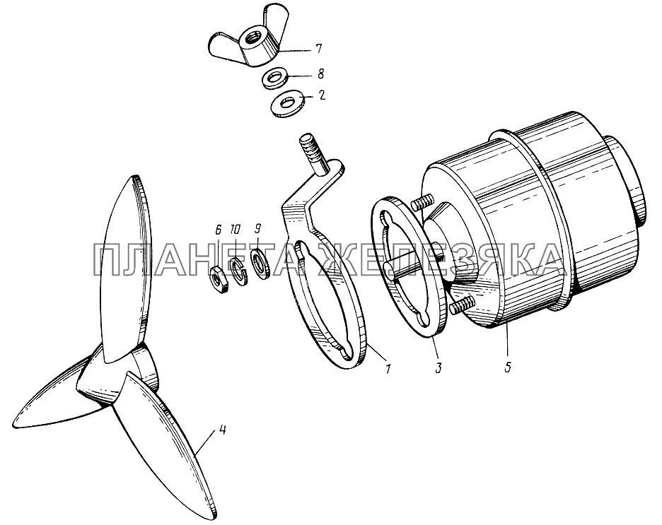 Вентилятор кабины ЮМЗ-6КЛ, (6КМ)