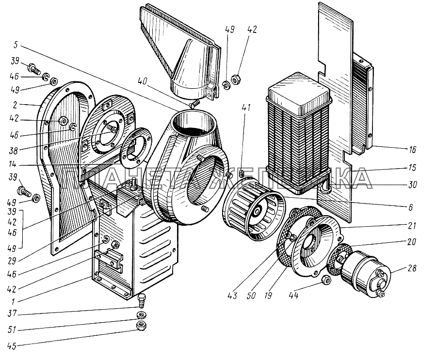 Отопитель ЮМЗ-6КЛ, (6КМ)