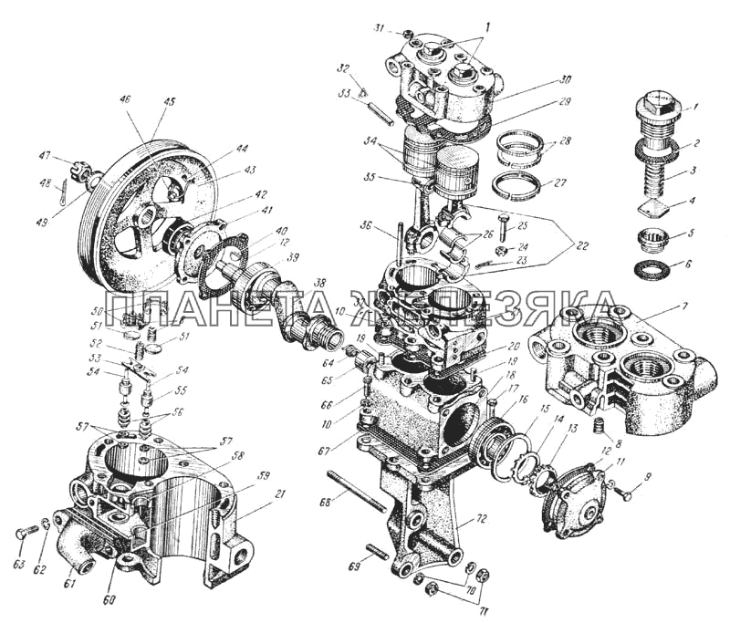 Компрессор (Рис. 98) УРАЛ-375