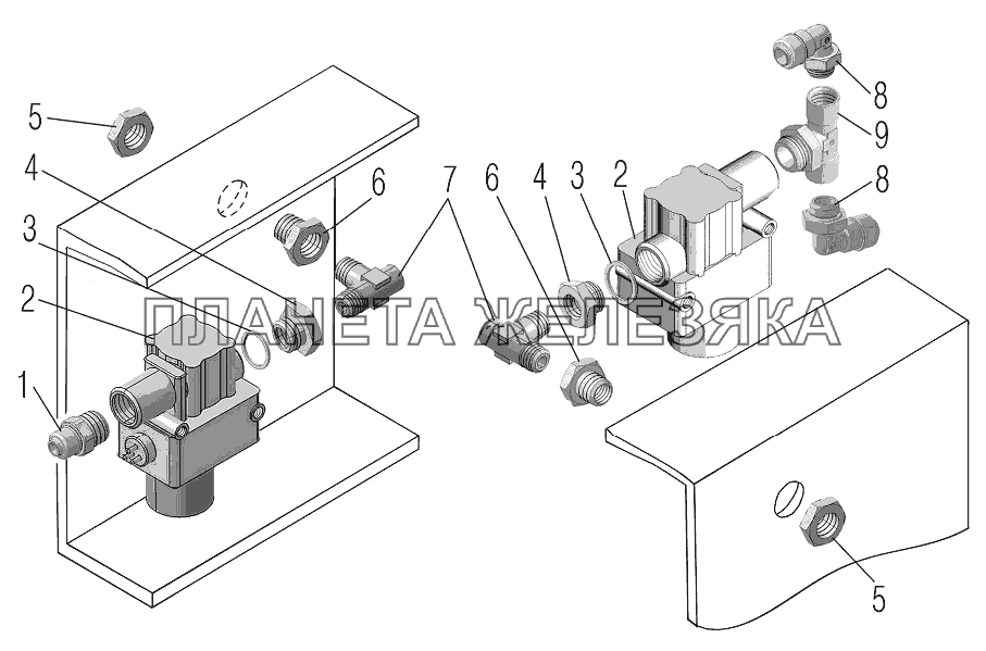 Установка модуляторов УРАЛ-4320-60