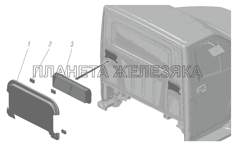 Установка вентиляции кузова УРАЛ-4320-6951-74