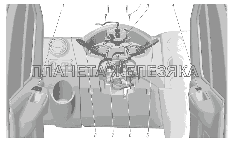 Установка переключателей УРАЛ-4320-6951-74