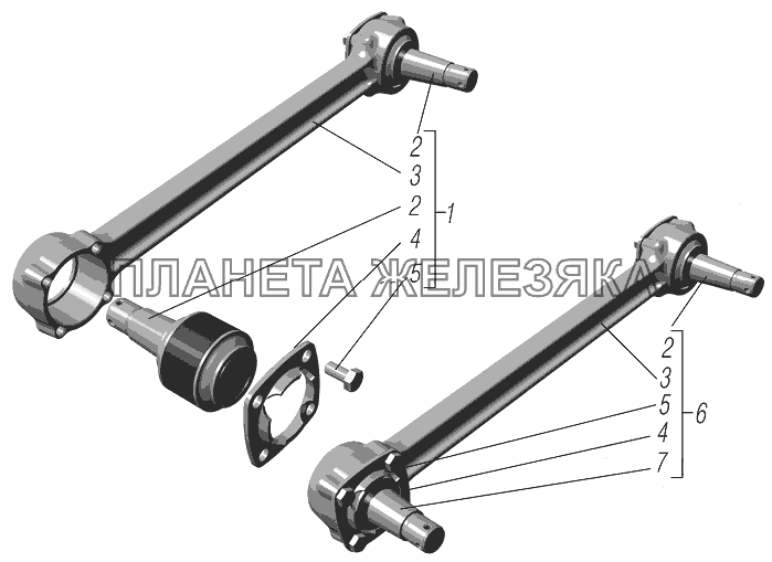 Реактивная штанга УРАЛ-4320-80М/82М