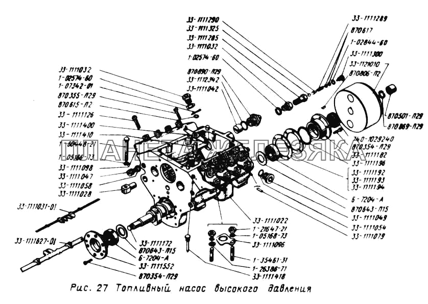 Топливный насос высокого давления УРАЛ-4320