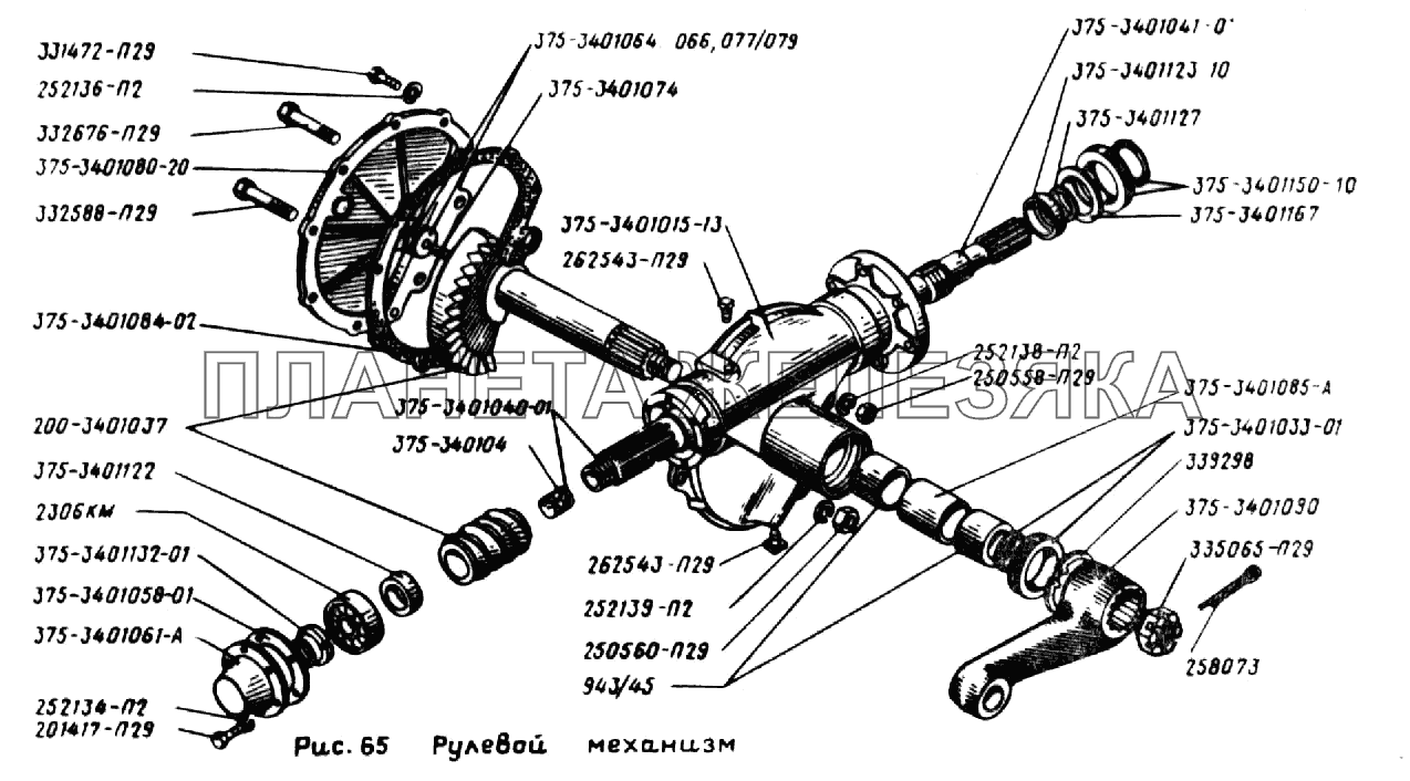 Рулевой механизм УРАЛ-4320