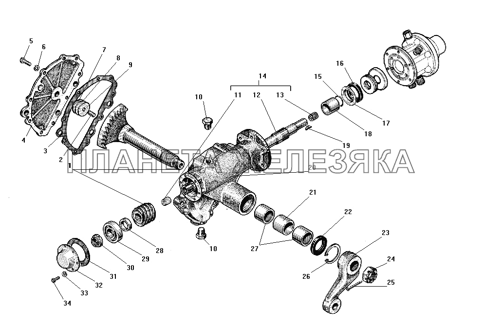 Рулевой механизм УРАЛ-4320-31