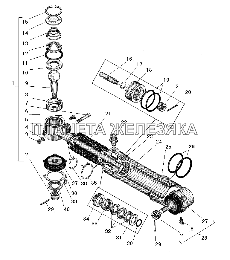 Усилительный механизм УРАЛ-4320-31