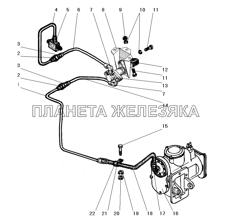 Установка пневмоуправления КОМ УРАЛ-4320-31