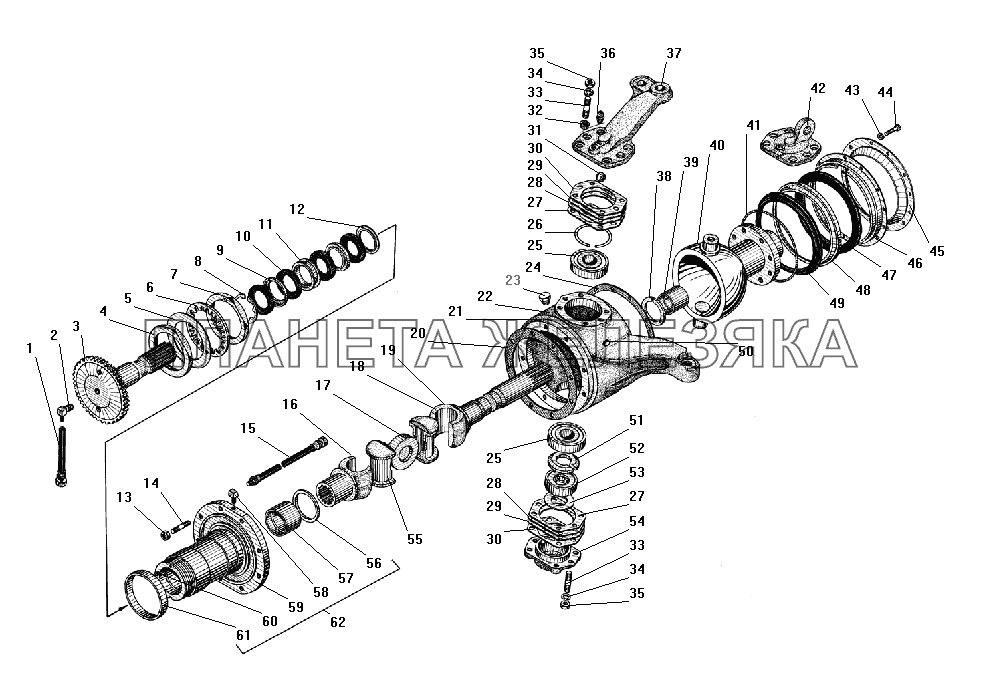 Передний мост УРАЛ-4320-31