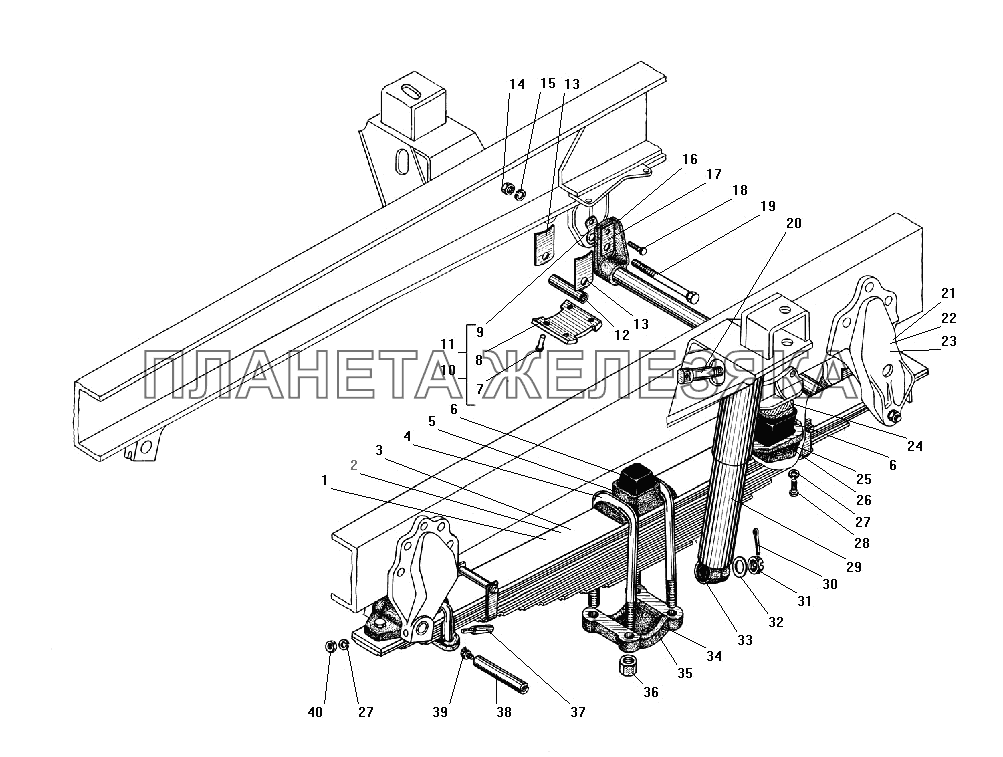 Передняя подвеска УРАЛ-4320-31