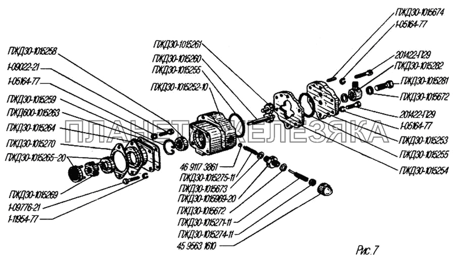 Топливный насос предпускового подогревателя УРАЛ-4320-31