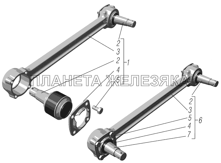 Реактивная штанга УРАЛ-43204-1111-70