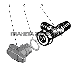 Установка клапана контрольного вывода УРАЛ-4320-1958-70И