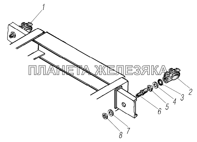 Установка соединительных  головок УРАЛ-4320-1958-70И