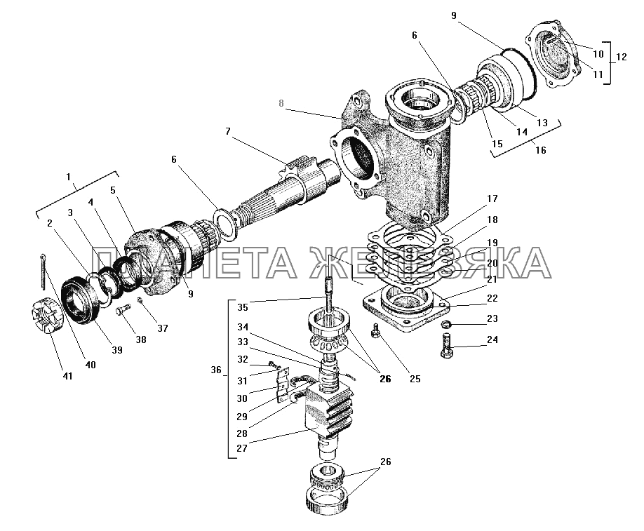 Механизм рулевой УРАЛ-4320-41