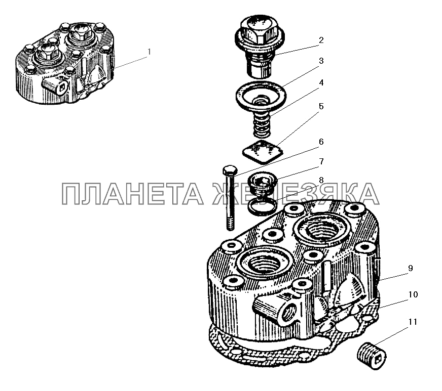 Головка компрессора УРАЛ-4320-41