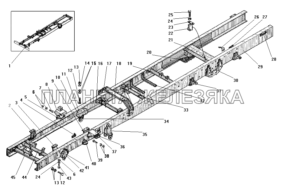 Рама УРАЛ-4320-41