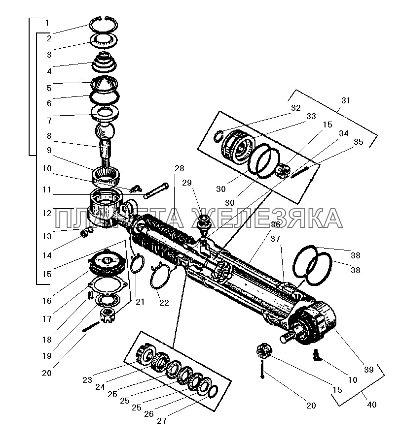 Усилительный механизм УРАЛ-43206-41