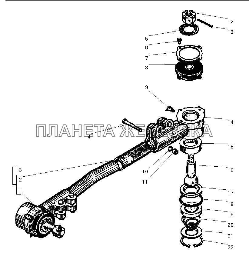Тяга сошки рулевого управления УРАЛ-43206-41