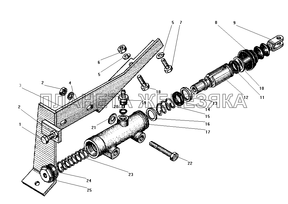 Цилиндр гидравлический УРАЛ-43206-41