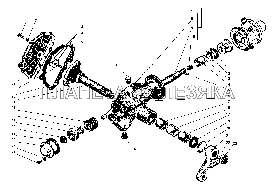 Рулевой механизм УРАЛ-43206-41
