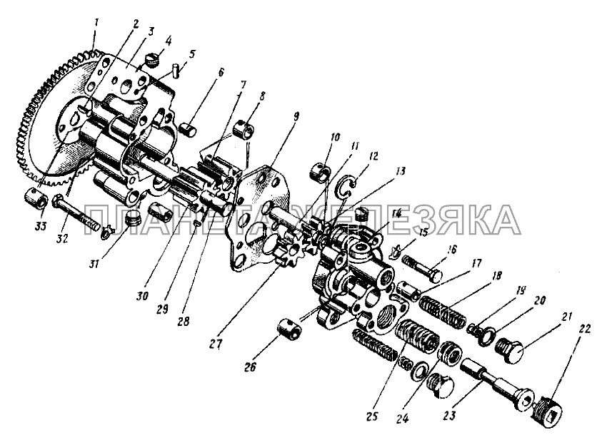 Насос масляный УРАЛ-4420