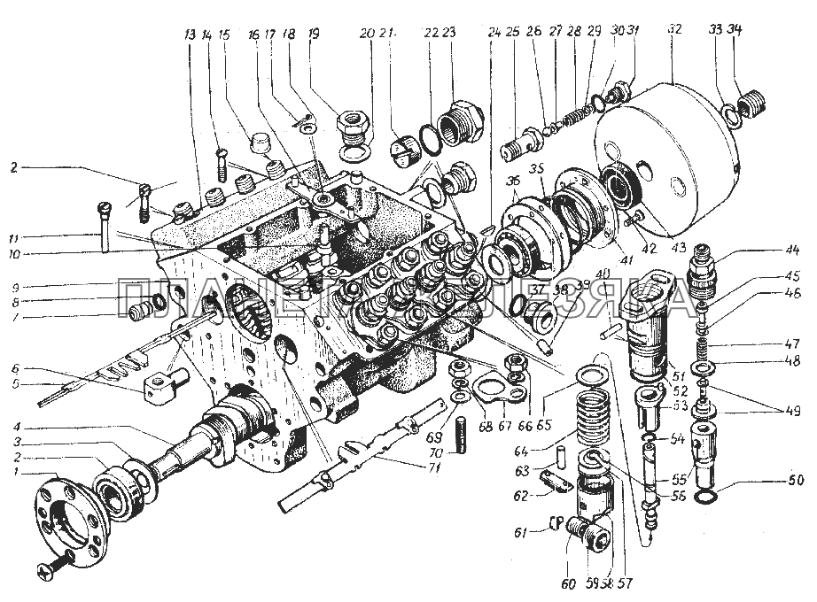 Насос топливный высокого давления УРАЛ-4320