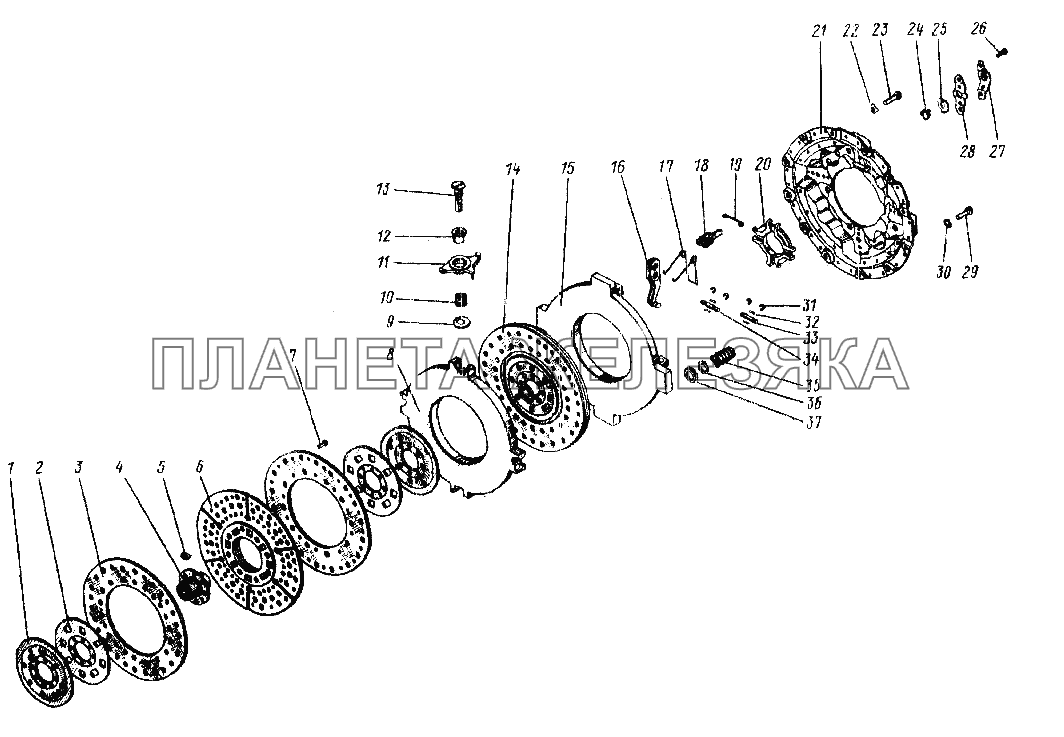 Сцепление УРАЛ-4420