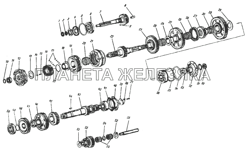 Коробка передач УРАЛ-4420