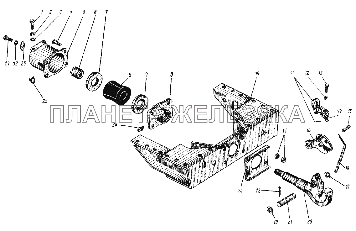 Прибор буксирный автомобиля Урал-4320 УРАЛ-4320