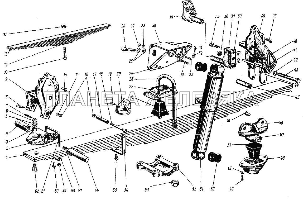 Подвеска передняя УРАЛ-4320