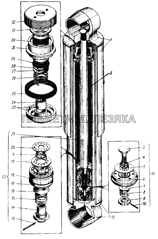 Амортизатор УРАЛ-4320