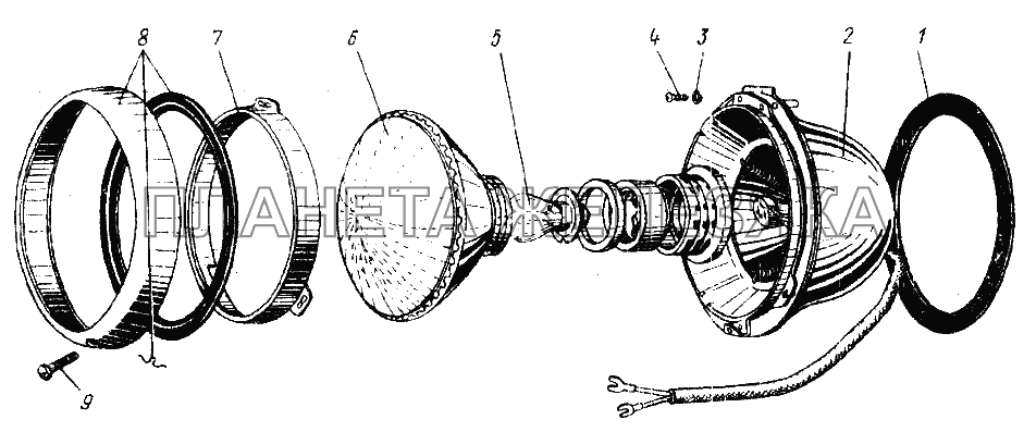 Фара УРАЛ-4420