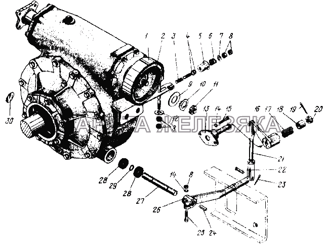 Лебедка с редуктором УРАЛ-4320