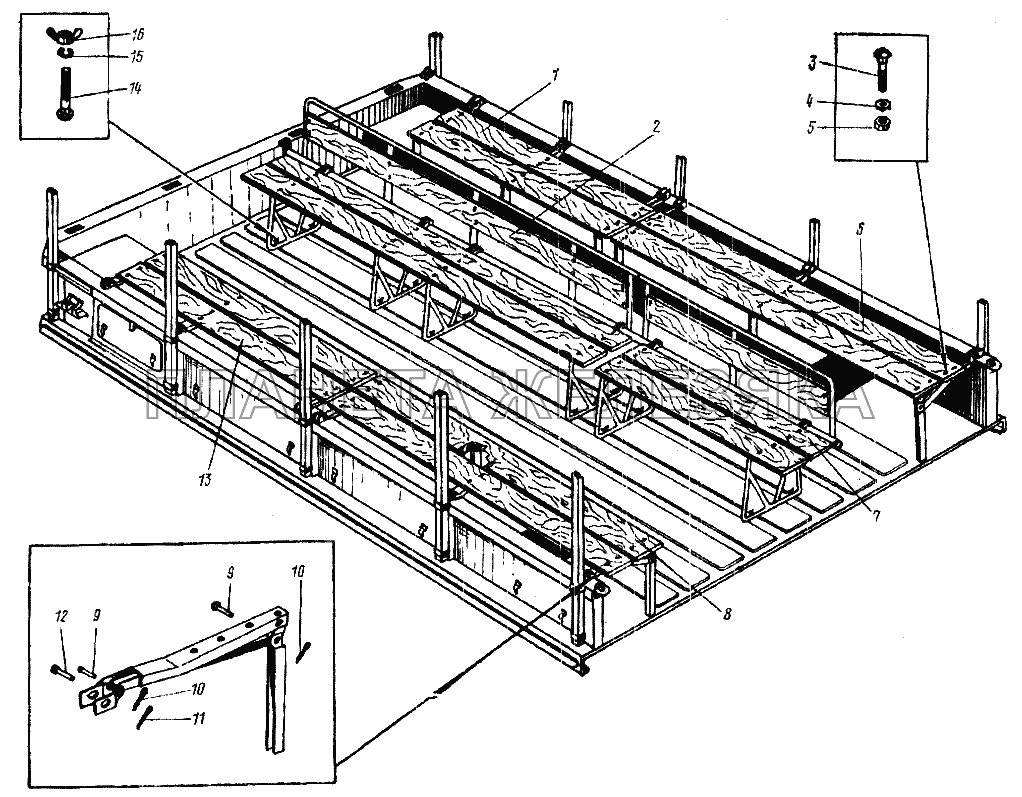 Сиденья платформы УРАЛ-4320