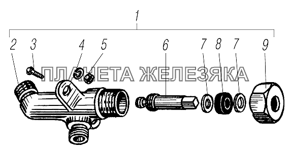 Кран колесный УРАЛ-44202-3511-80 Кран колесный УРАЛ-44202-3511-80