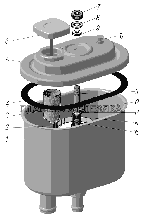 Масляный бак УРАЛ-44202-3511-80