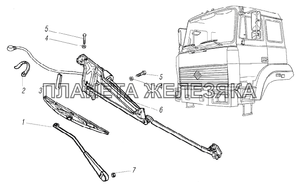 Стеклоочиститель УРАЛ-44202-3511-80