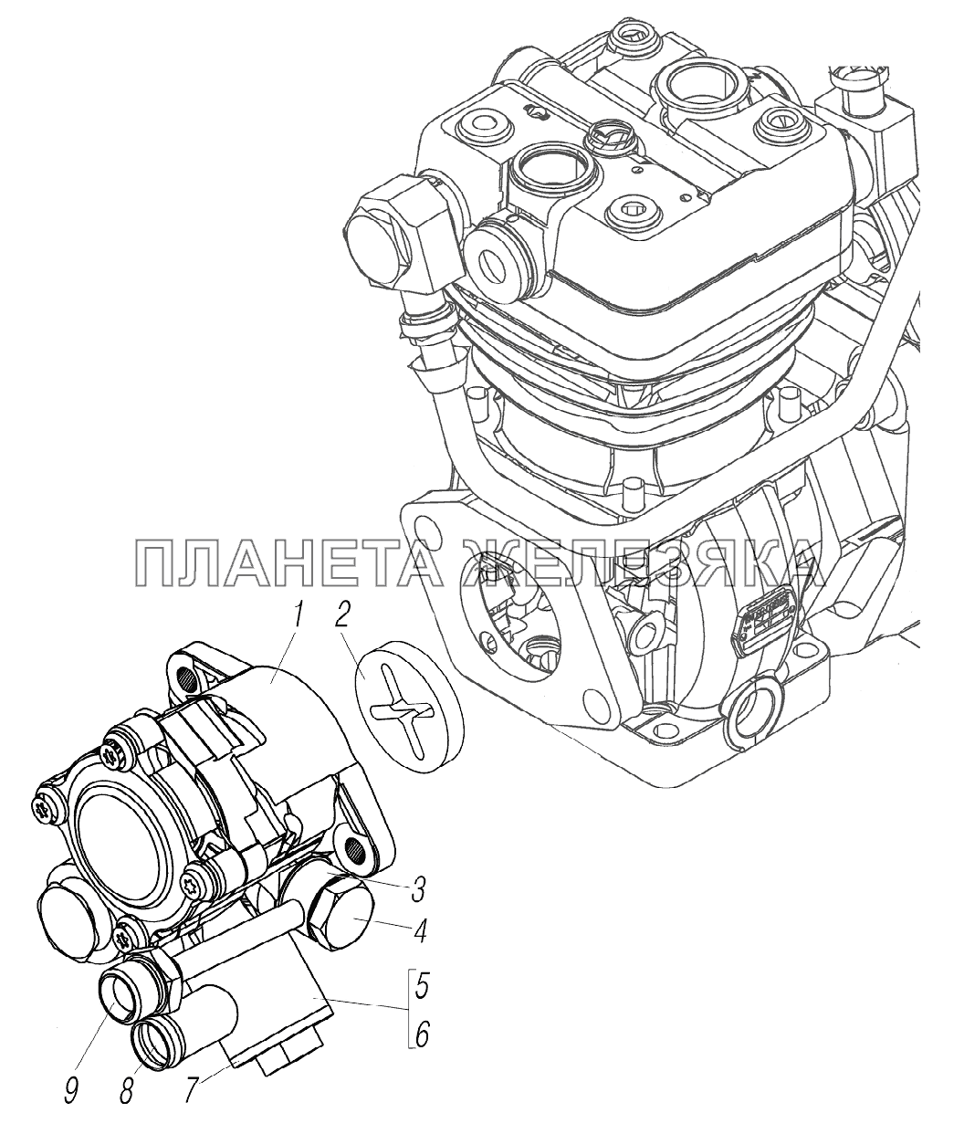 Насос УРАЛ-44202-3511-80М