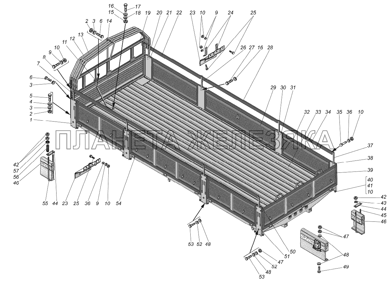 Платформа УРАЛ-4320-1951-58